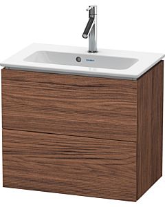 Duravit L-Cube Waschtisch-Unterschrank LC625602121 62 x 39,1 cm, nussbaum dunkel, 2 Schubkästen, wandhängend