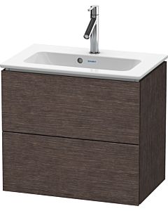 L-Cube Duravit vasque LC625607272 62 x 39, 2000 cm, chêne foncé brossé, 2 tiroirs, suspendu