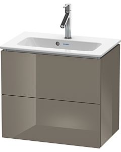L-Cube Duravit vasque LC625608989 62 x 39, 2000 cm, gris flanelle brillant, 2 tiroirs, suspendu