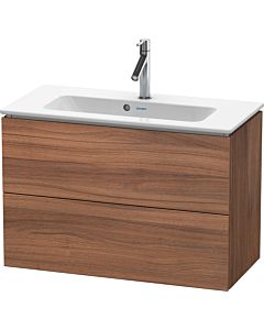 L-Cube Duravit vasque LC625707979 82 x 39, 2000 cm, noyer naturel, 2 tiroirs, suspendu