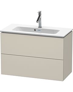 Duravit L-Cube Waschtisch-Unterschrank LC625709191 82 x 39,1 cm, taupe matt, 2 Schubkästen, wandhängend