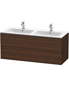 Duravit L-Cube meuble sous-vasque LC625806969 noyer brossé, 129x55x48,1cm, 2 tiroirs