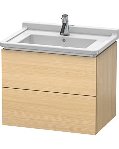 L-Cube Duravit vasque LC626407171 67 x 46,9 cm, chêne méditerranéen, 2 tiroirs, suspendu