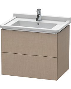 Duravit L-Cube vanity unit LC626407575 67 x 46.9 cm, linen, 2 drawers, wall-hung