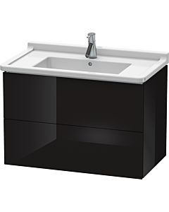Duravit L-Cube Waschtisch-Unterschrank LC626504040 82 x 46,9 cm, schwarz hochglanz, 2 Schubkästen, wandhängend