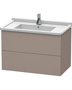 Duravit L-Cube Waschtisch-Unterschrank LC626504343 82 x 46,9 cm, basalt matt, 2 Schubkästen, wandhängend