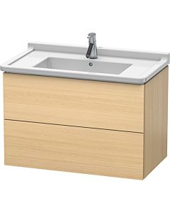 Duravit L-Cube vanity unit LC626507171 82 x 46.9 cm, Mediterranean oak, 2 drawers, wall-hung