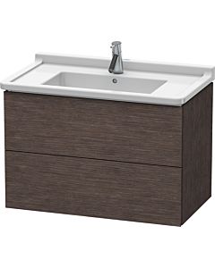 Duravit L-Cube Waschtisch-Unterschrank LC626507272 82 x 46,9 cm, eiche dunkel gebürstet, 2 Schubkästen, wandhängend