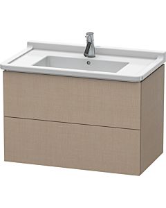 Duravit L-Cube Waschtisch-Unterschrank LC626507575 82 x 46,9 cm, leinen, 2 Schubkästen, wandhängend