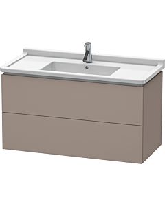 Duravit L-Cube Waschtisch-Unterschrank LC626604343 102 x 46,9 cm, basalt matt, 2 Schubkästen, wandhängend
