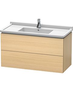 Duravit L-Cube Waschtisch-Unterschrank LC626607171 102 x 46,9 cm, mediterane eiche, 2 Schubkästen, wandhängend