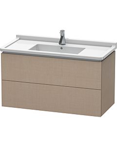 Duravit L-Cube Waschtisch-Unterschrank LC626607575 102 x 46,9 cm, leinen, 2 Schubkästen, wandhängend