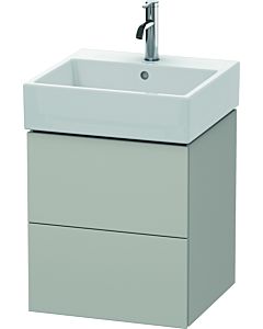 Duravit L-Cube Waschtisch-Unterschrank LC627400707 48,4 x 45,9 cm, betongrau matt, 2 Schubkästen, wandhängend