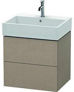 Duravit L-Cube Waschtisch-Unterschrank LC627507575 58,4x 45,9 cm, leinen, 2 Schubkästen, wandhängend