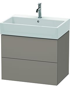 L-Cube Duravit vasque LC627604343 68,4 x 45,9 cm, basalte mat, 2 tiroirs, suspendu