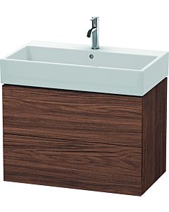 Duravit L-Cube vanity unit LC627702121 78.4x 45.9 cm, dark walnut, 2 drawers, wall-hung