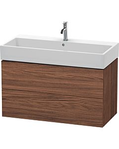 Duravit L-Cube vanity unit LC627802121 98.4x 45.9 cm, dark walnut, 2 drawers, wall-hung
