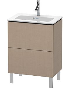 Duravit L-Cube Waschtisch-Unterschrank LC667307575 62 x 39,1 cm, leinen, 2 Auszüge, stehend