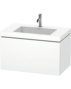 Duravit L-Cube vanity unit LC6917O1818 80 x 48 cm, 2000 tap hole, matt white, 2000 pull-out