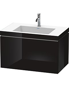 L-Cube Duravit vasque LC6917O4040 80 x 48 cm, 2000 , noir brillant, coulissant 2000