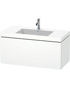 L-Cube Duravit vasque LC6918O1818 100 x 48 cm, trou pour robinet 2000 blanc mat, coulissant 2000