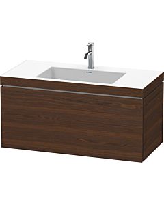 Duravit L-Cube Waschtisch-Unterschrank LC6918O6969 100 x 48 cm, 1 Hahnloch, nussbaum gebürstet, 1 Auszug