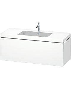 Duravit L-Cube vanity unit LC6919O1818 120 x 48 cm, 2000 tap hole, matt white, 2000 pull-out