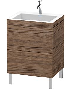 Duravit L-Cube vanity unit LC6936O2121 60 x48 cm, match2 tap hole, dark walnut, 2 2000