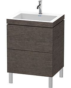 Duravit L-Cube vanity unit LC6936O7272 60 x48 cm, match2 tap hole, brushed dark oak, 2 2000