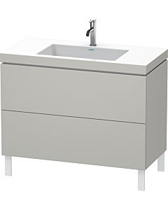 Duravit L-Cube vanity unit LC6938O0707 100 x 48 cm, match2 tap hole, concrete gray matt, 2 2000