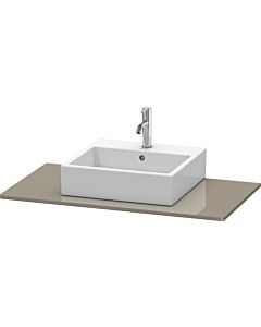 Duravit console XSquare XS060E08989 100x55cm, avec découpe 2000 , Flannel Grey hochglanz
