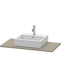 Duravit XSquare Konsole XS060E09090 100x55cm, mit 1 Ausschnitt, Flannel Grey seidenmatt
