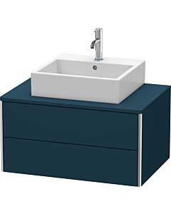 Duravit XSquare Waschtisch-Unterschrank XS491009898 80x40x54,8cm, 2 Schubkästen, Nachtblau seidenmatt