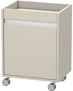 Duravit Ketho Rollcontainer KT2530L9191 50x36x67cm, Tür links, Taupe