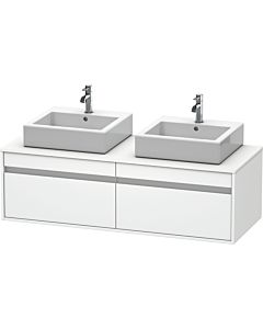 Duravit Ketho meuble sous-vasque KT6697B1818 140x55x42,6cm, pour Aufsatzbecken , découpe des deux côtés, blanc mat