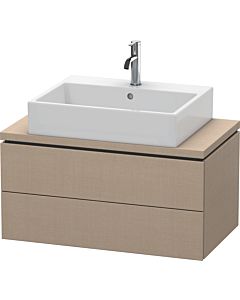 Duravit L-Cube Waschtisch-Unterschrank LC580707575 82 x 47,7 cm, leinen, für Konsole, 2 Schubkästen