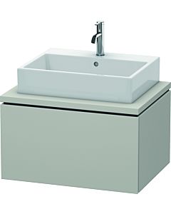 L-Cube Duravit vasque LC581100707 72 x 54,7 cm, gris béton mat, pour console, 1 coulissant