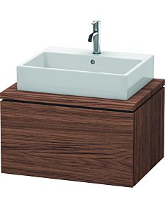 L-Cube Duravit vasque LC581102121 72 x 54,7 cm, noyer foncé, pour console, 1 coulissant