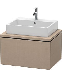 L-Cube Duravit vasque LC581107575 72 x 54,7 cm, lin, pour console, 1 coulissant