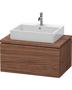 Duravit L-Cube vanity unit LC581202121 82 x 54.7 cm, dark walnut, for console, 1 pull-out