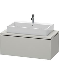 L-Cube Duravit vasque LC581400707 102 x 54,7 cm, gris béton mat, pour console, 1 coulissant