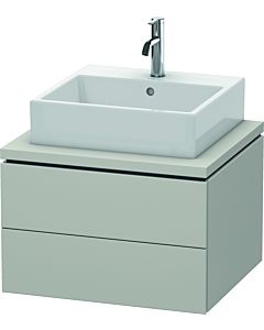 Duravit L-Cube vanity unit LC581500707 62 x 54.7 cm, concrete gray matt, for console, 2 drawers
