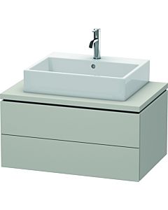 L-Cube Duravit vasque LC581700707 82 x 54,7 cm, gris béton mat, pour console, 2 tiroirs