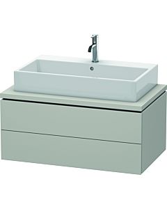 L-Cube Duravit vasque LC581800707 92 x 54,7 cm, gris béton mat, pour console, 2 tiroirs