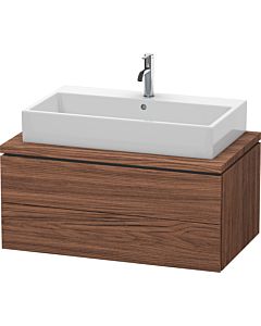 L-Cube Duravit vasque LC581802121 92 x 54,7 cm, noyer foncé, pour console, 2 tiroirs