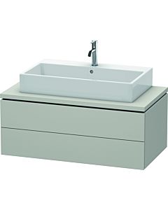 L-Cube Duravit vasque LC581900707 102 x 54,7 cm, gris béton mat, pour console, 2 tiroirs