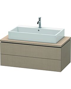 Duravit L-Cube Waschtisch-Unterschrank LC581907575 102 x 54,7 cm, leinen, für Konsole, 2 Schubkästen