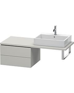 Duravit L-Cube base cabinet LC583800707 62 x 54.7 cm, concrete gray matt, for console, 2 drawers