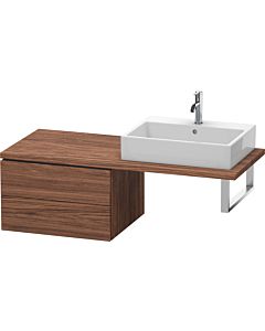 Duravit L-Cube Unterschrank LC583802121 62 x 54,7 cm, nussbaum dunkel, für Konsole, 2 Schubkästen
