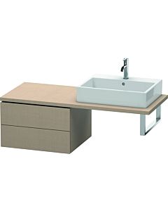 Duravit L-Cube meuble bas LC583807575 62 x 54,7 cm, lin, pour console, 2 tiroirs